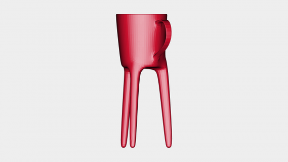 cups legs giraffe redpah 3d print model - Mito3D