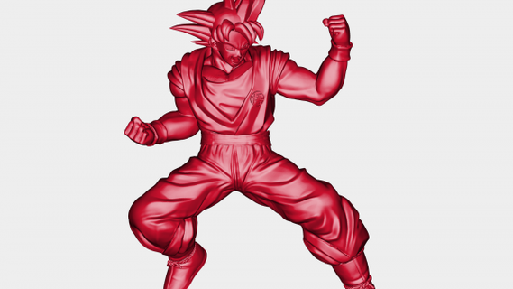 protagonista Drago palla universo kakarotto rossa 3d print model - Mito3D