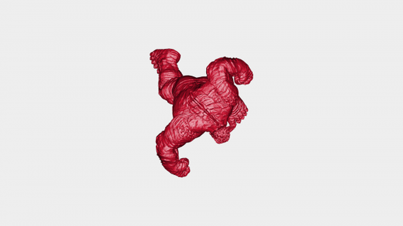 abominio rossa 3d print model - Mito3D