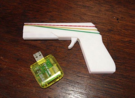 mini caucho banda pistola 1 redpah 3d print model - Mito3D