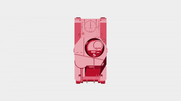 americano medio serbatoio m3 lee rossa 3D print model - Mito3D