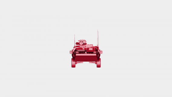 blindato personale vettore rossa 3d print model - Mito3D