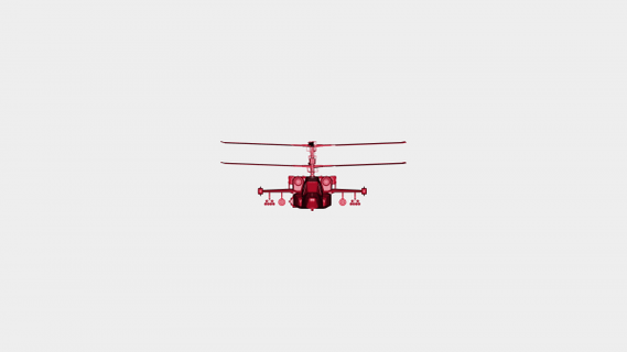 attacco elicottero legge rossa 3d print model - Mito3D