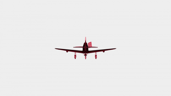 campana p 39 airacobra rossa 3d print model - Mito3D
