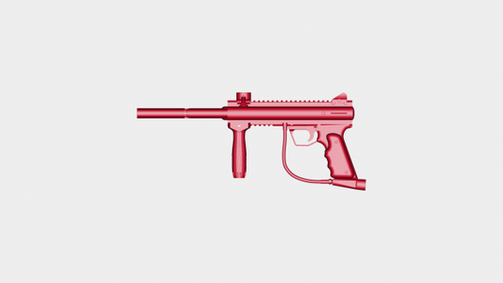 bt 4 combate paintball pistola redpah 3d print model - Mito3D