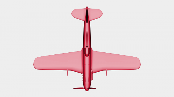 combattente fiat g55 centauro rossa 3D print model - Mito3D
