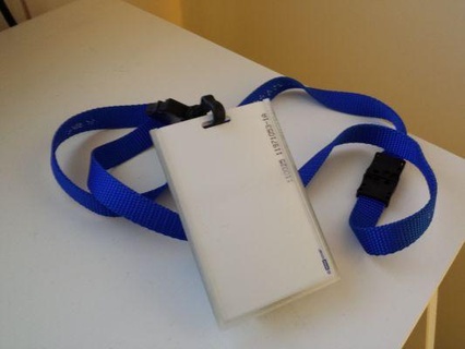badge rsa key holder redpah 3d print model - Mito3D