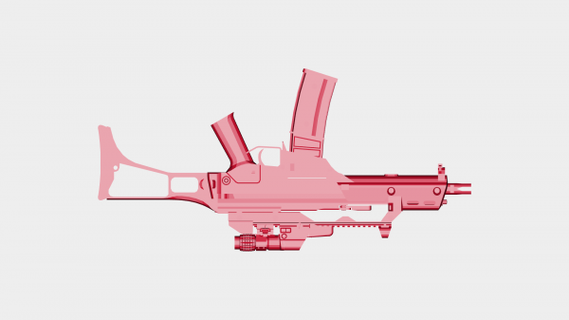 objetante Koch pistola 36 redpah 3d print model - Mito3D