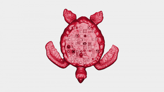 giant tortoise city shell redpah 3d print model - Mito3D