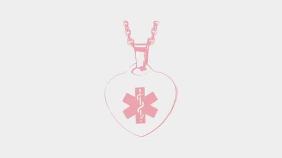 medical alert necklace redpah 3d print model - Mito3D