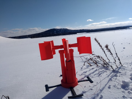 bi generator vento turbina rossa 3d print model - Mito3D