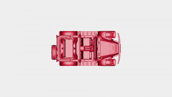 esercito jeep rossa 3d print model - Mito3D
