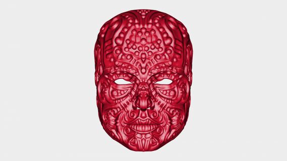 maske xerxes redpah 3d print model - Mito3D