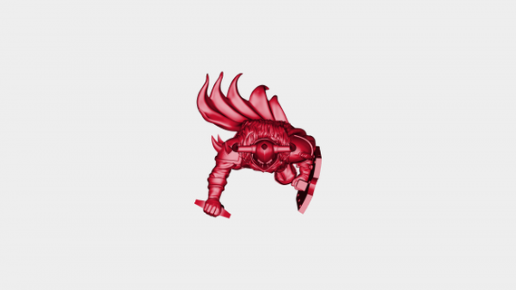 cavaliere avatar rossa 3d print model - Mito3D