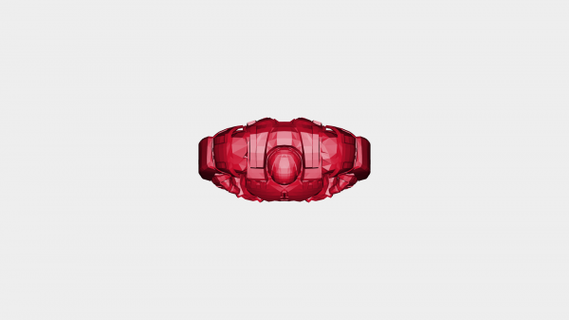 azione figura Vendicatori hulkbuster rossa 3d print model - Mito3D