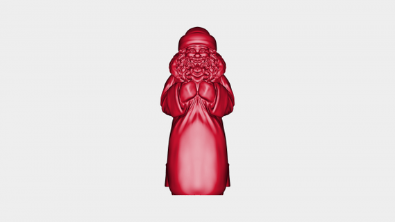 Père Noël claus apporté cadeaux redpah 3d print model - Mito3D