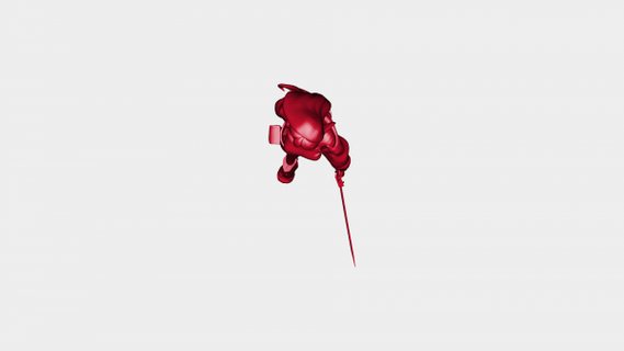 ragazza katana rossa 3d print model - Mito3D