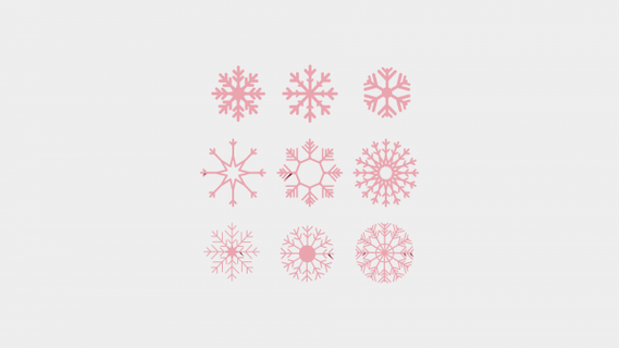 snowflakes 2023 redpah 3d print model - Mito3D