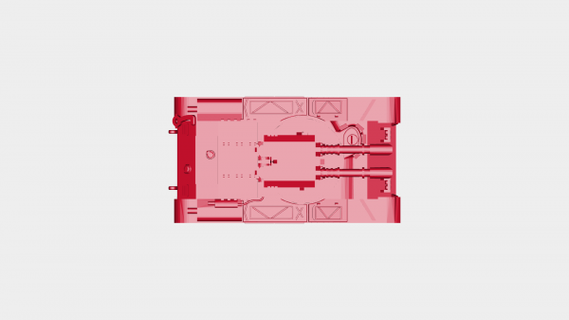 commercio federazione aat blindato attacco serbatoio rossa 3d print model - Mito3D