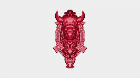 stuffed bull redpah 3d print model - Mito3D