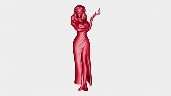 trattare signora cocktail rossa 3d print model - Mito3D