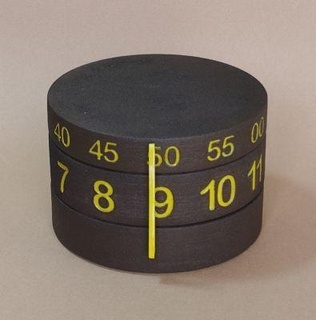cylinder clock redpah 3d print model - Mito3D