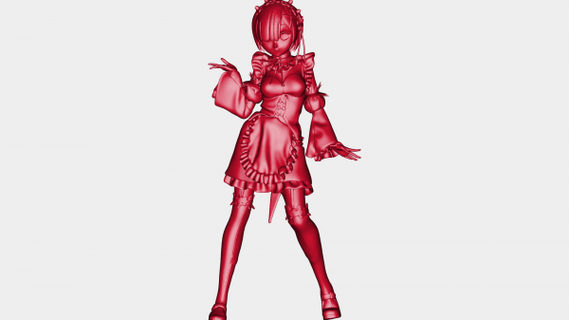 personaje fantasía ligero anime serie redpah 3d print model - Mito3D