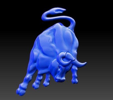bull lamborghini redpah 3d print model - Mito3D