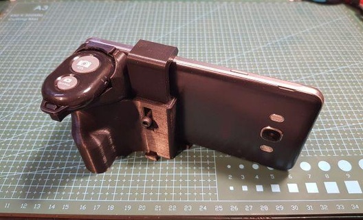 smartphone telecamera presa titolare supporto rossa 3d print model - Mito3D