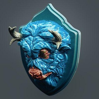 bison inspired wall demon head redpah 3d print model - Mito3D