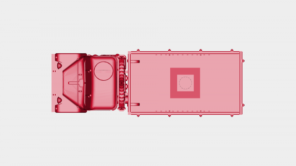 praga v3s medio dovere camion rossa 3D print model - Mito3D