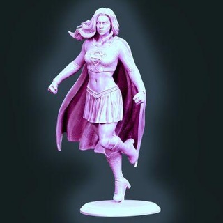supergirl rossa 3d print model - Mito3D