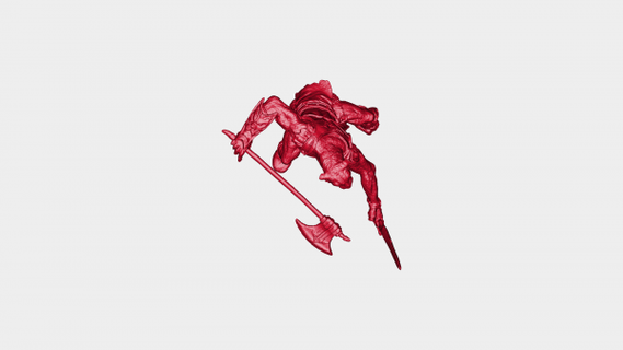 guerriero partire dal narnia rossa 3d print model - Mito3D