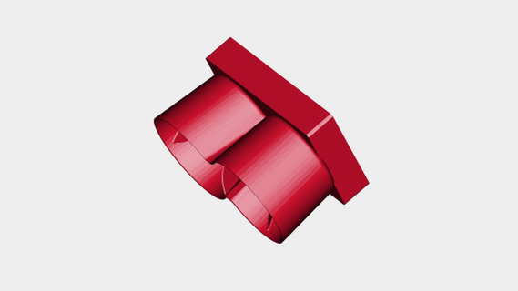 skoda 120 tazza titolare supporto rossa 3d print model - Mito3D