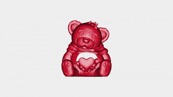 bear's heart redpah 3d print model - Mito3D
