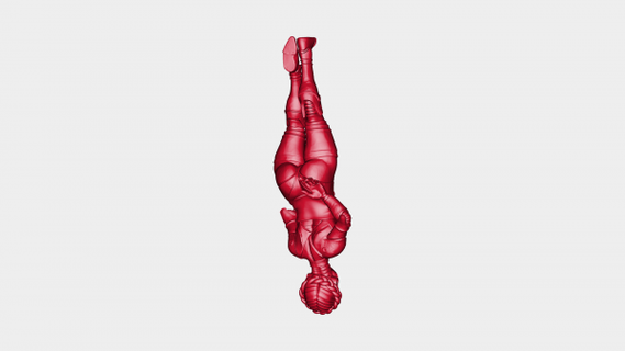 sinistra gemello atomico cuore rossa 3d print model - Mito3D