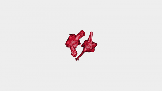 atomico cuore rossa 3d print model - Mito3D