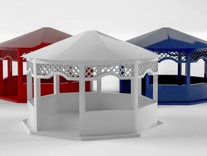 garden house redpah 3d print model - Mito3D