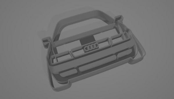 Audi 80 ön kurabiye kesici redpah 3d print model - Mito3D