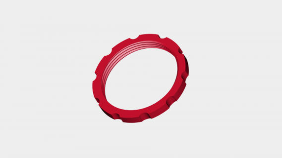 rtr ruota centerlock stile centro cap rossa 3d print model - Mito3D