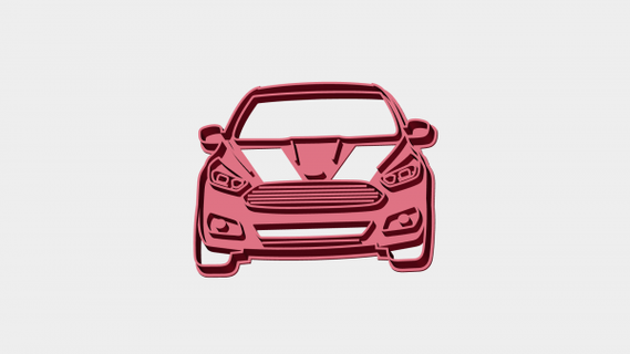 ford max cookie cutter redpah 3d print model - Mito3D