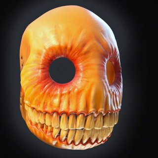 lächelnd Maske Halloween redpah 3d print model - Mito3D