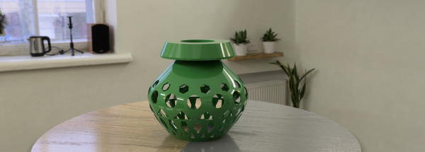 cosmic elegance geometric pot hat lampshade redpah 3d print model - Mito3D