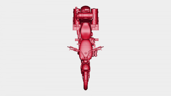 gaslands bike redpah 3D print model - Mito3D