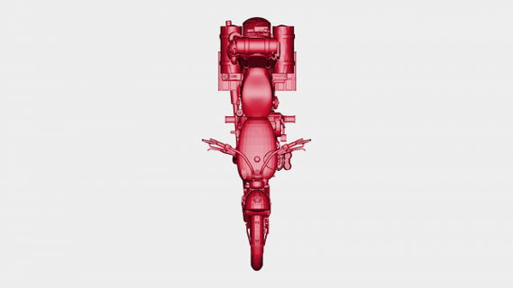 gaslands bike redpah 3d print model - Mito3D