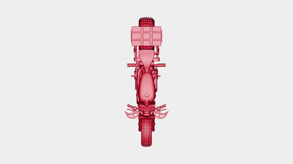 motociclo rossa 3D print model - Mito3D