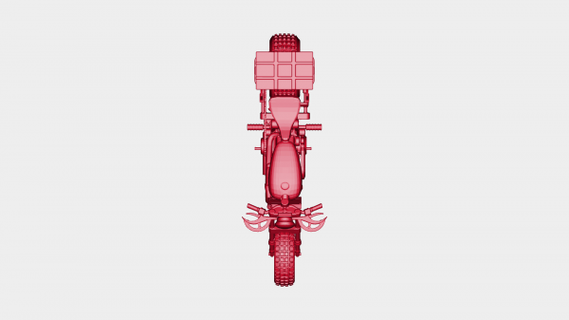 motociclo rossa 3d print model - Mito3D