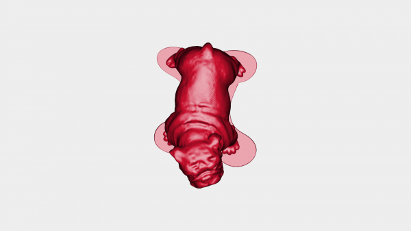bulldog rossa 3D print model - Mito3D