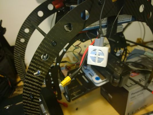 dji a2 LED controlador enchufe redpah 3D print model - Mito3D