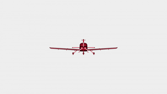 sr22 Cirrus Flugzeug druckbar Miniatur redpah 3d print model - Mito3D